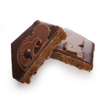 Ours praliné maïs grillé chocolat noir
