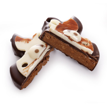 Vache praliné rocher noir chocolat de Pâques