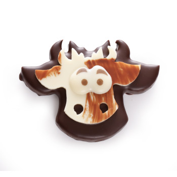 Vache praliné rocher noir chocolat de Pâques