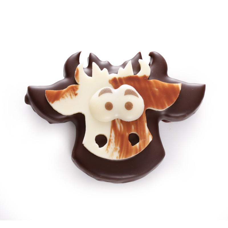 Vache praliné rocher noir chocolat de Pâques