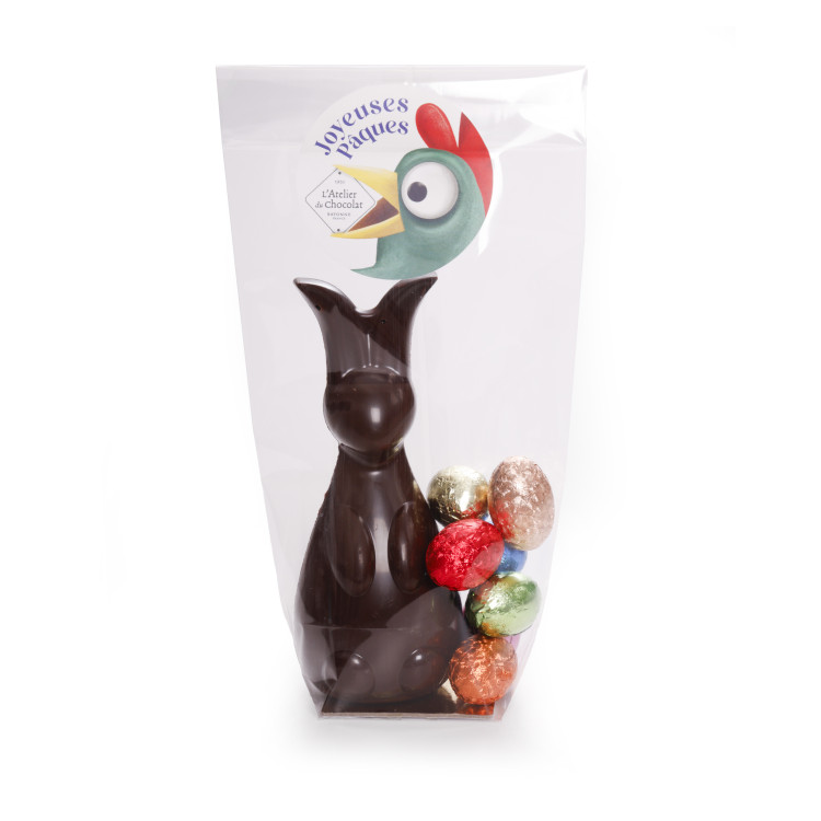 Coffret trésors du lapin en chocolat de Pâques