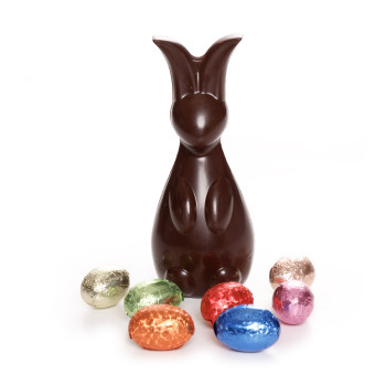 Coffret trésors du lapin en chocolat de Pâques