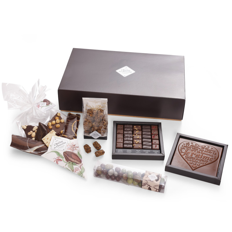 Coffret cadeau chocolats événement