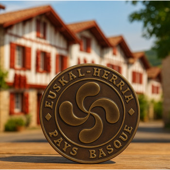 Croix basque chocolat noir - Lauburu