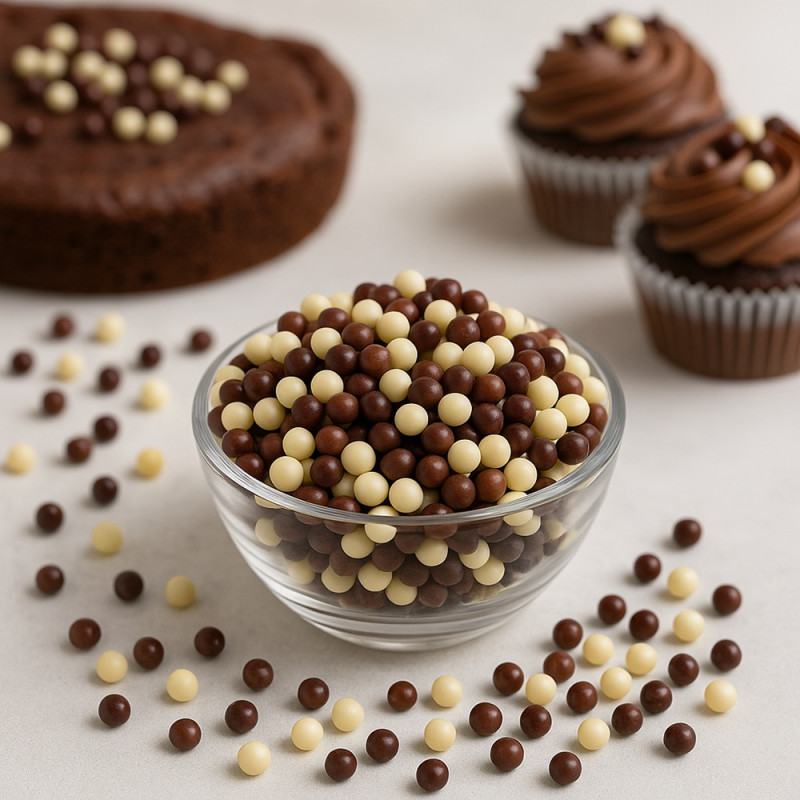 Billes croustillantes trois chocolats