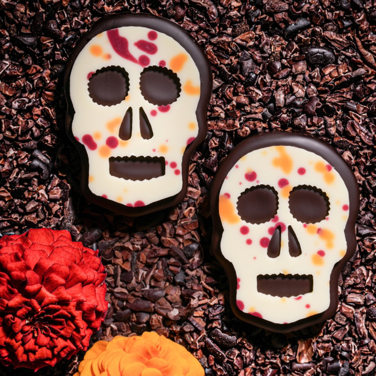 Bouchée ganache chocolat criollo Mexique chocolats Halloween