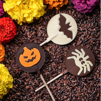 Sucettes trois chocolats Halloween