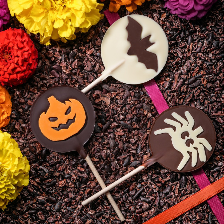Sucettes trois chocolats Halloween