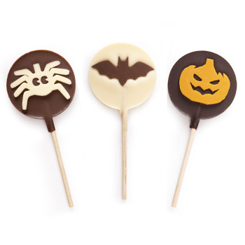 Sucettes trois chocolats Halloween