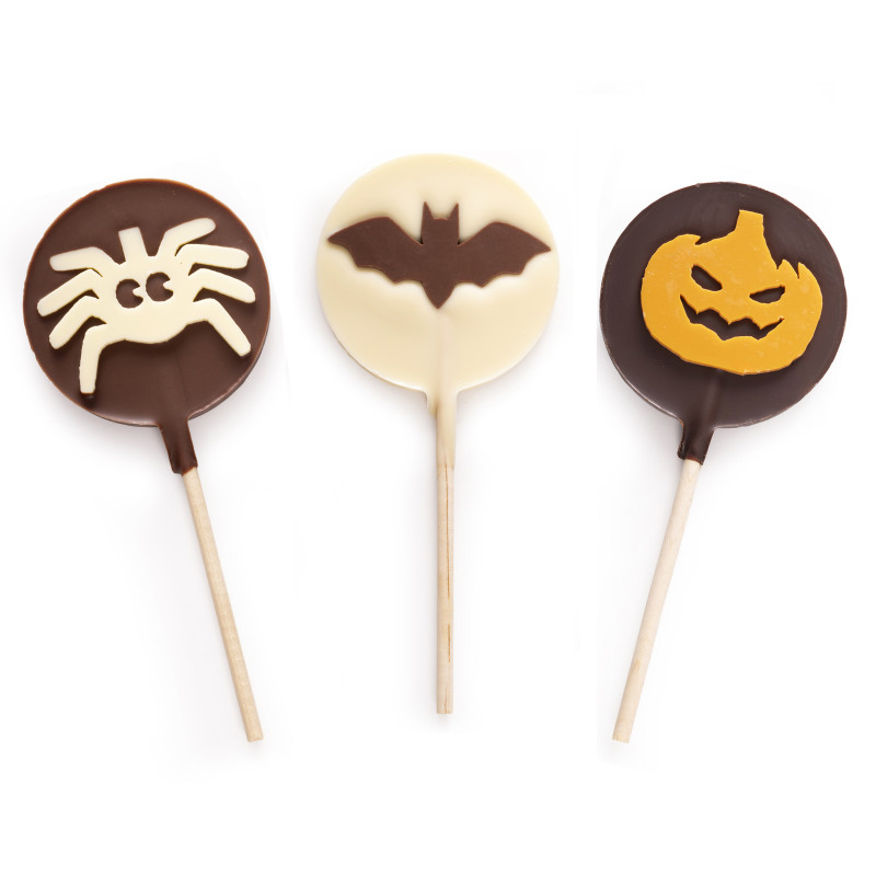 Sucettes trois chocolats Halloween