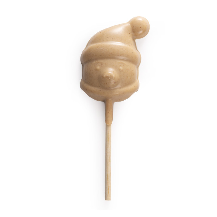 Sucette praliné chocolat blanc ours blanc noel