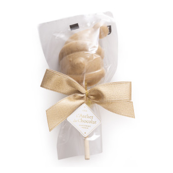 Sucette praliné chocolat blanc ours blanc noel