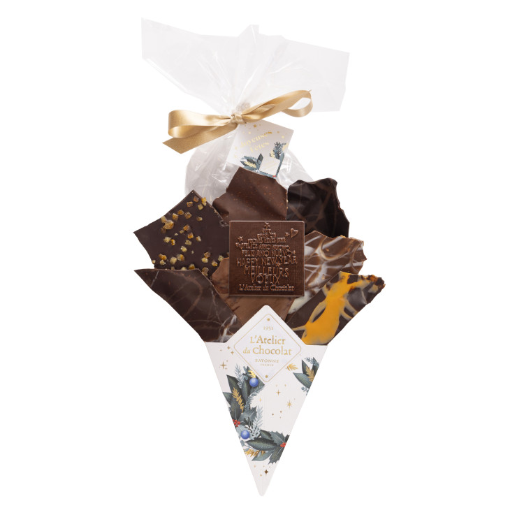 Bouquet de chocolat et son mini carré meilleurs voeux