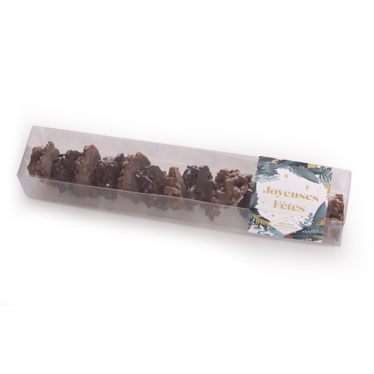 Amarocks Chocolat Noir Lait Noël livraison chocolats de noel atelier du chocolat.