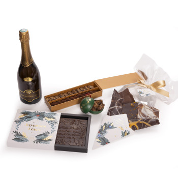Coffret cadeau chocolat de Noël traditions gourmandes livraison rapide chocolats de noel meilleur chocolat artisanal