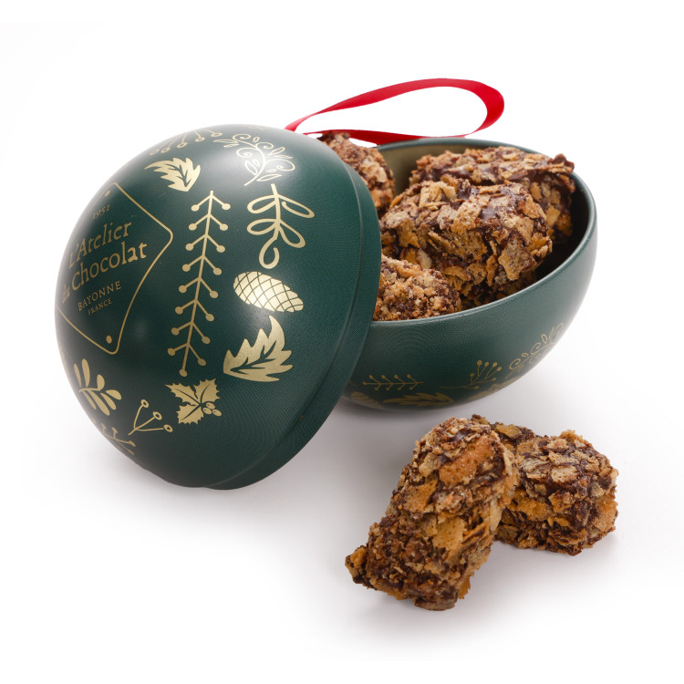 Coffret cadeau chocolat de Noël traditions gourmandes livraison rapide chocolats de noel meilleur chocolat artisanal