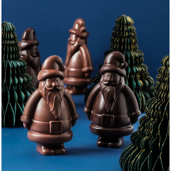Moulage Père Noël en chocolat livraison chocolats de Noël cadeau gourmand de fin d'année