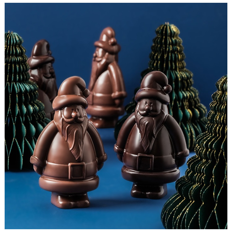 Moulage Père Noël en chocolat livraison chocolats de Noël cadeau gourmand de fin d'année