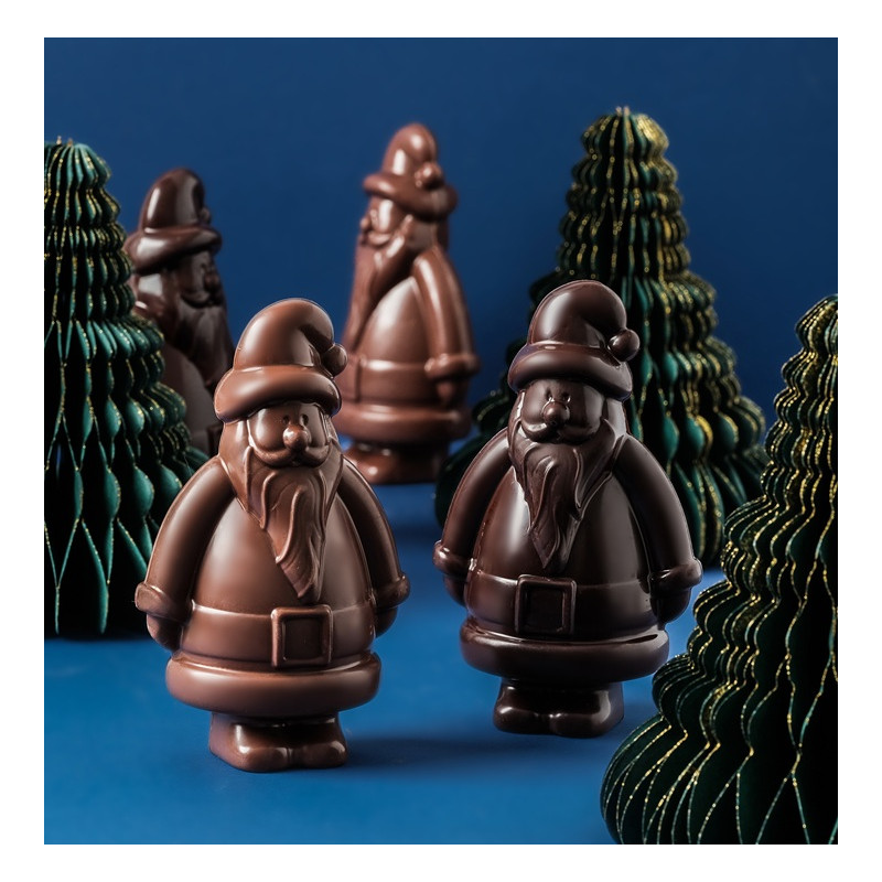 Moulage Père Noël en chocolat livraison chocolats de Noël cadeau gourmand de fin d'année