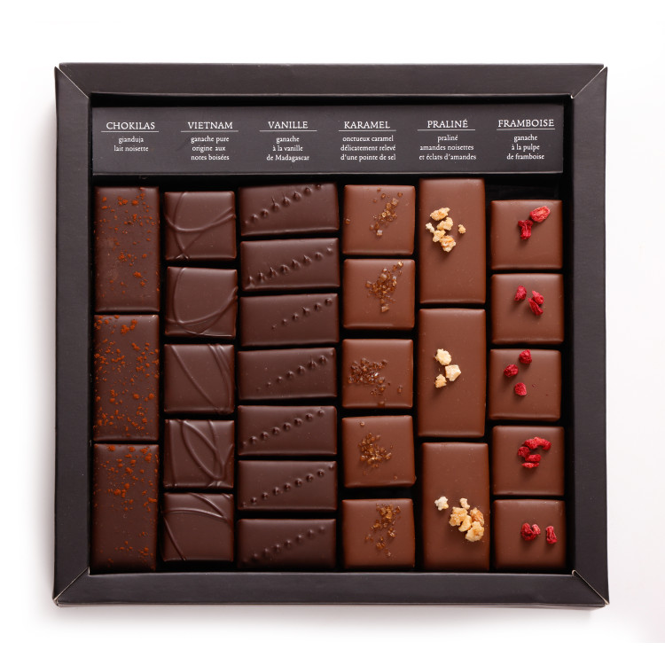 Boîte de chocolats noir lait Ilbarritz Merci lait