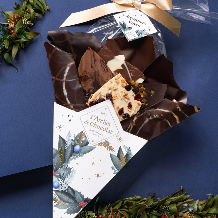 Bouquet de chocolat joyeuses fêtes
