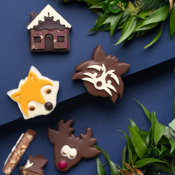 Raton laveur praliné cacahuètes chocolat au lait chocolats de Noël