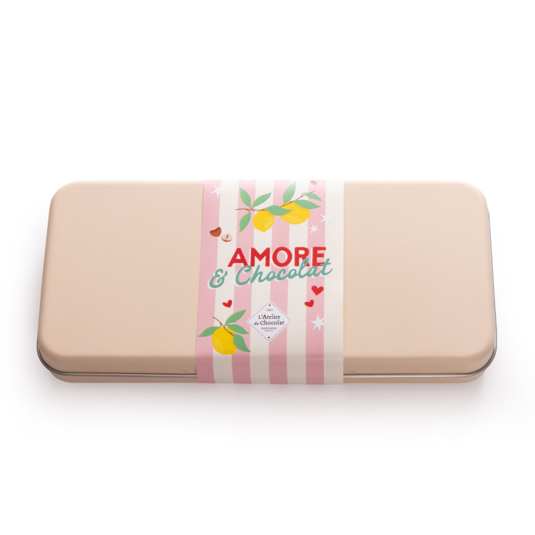 Plumier Amore bouchées praliné chocolat Saint-Valentin