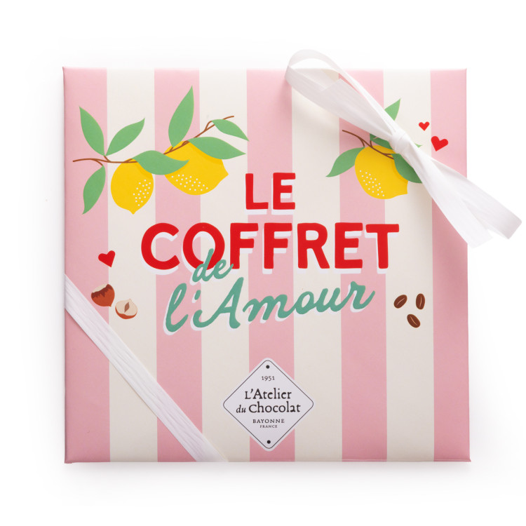 Boîte de chocolats extra noir chocolats de la Saint-Valentin livraison cadeau chocolat artisanal saint valentin 24h