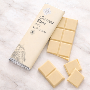 TABLETTE CHOCOLAT BLANC XURIA LIVRAISON TABLETTE CHOCOLAT ARTISANAL ATELIER DU CHOCOLAT