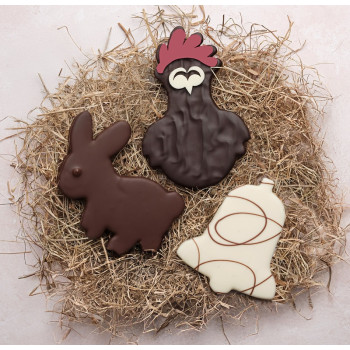 Lapin feuilleté praliné chocolat au Lait pâques