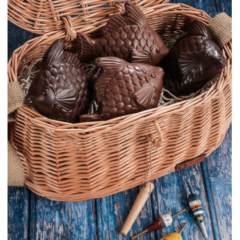 Moulage Poisson Chocolat de Pâques poisson de paques en chocolat livraison moulage de paques atelier du chocolat