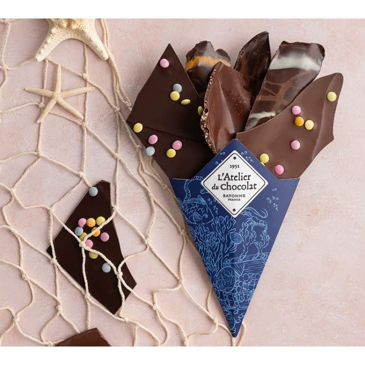 Bouquet de Chocolat Joyeuses Pâques assortiment chocolats de paques atelier du chocolat livraison meilleur chocolat de paques.