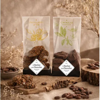 Duo spécialités Feuillants d'Or Chokilas livraison spécialités basques atelier du chocolat