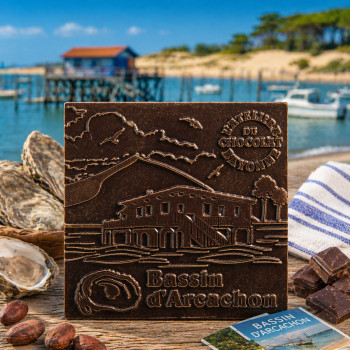 Carré chocolat noir Bassin d'Arcachon