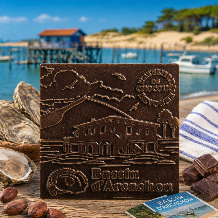 Carré chocolat noir Bassin d'Arcachon