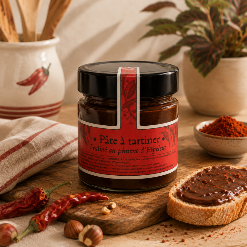 Pâte à tartiner artisanale praliné noisettes