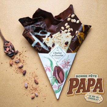 Bouquet de Chocolat Bonne Fête Papa et sa bouchée Mangue Piment