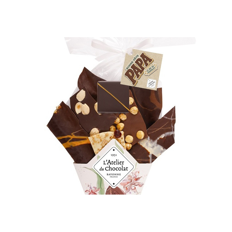Bouquet de Chocolat Bonne Fête Papa et sa bouchée Mangue Piment