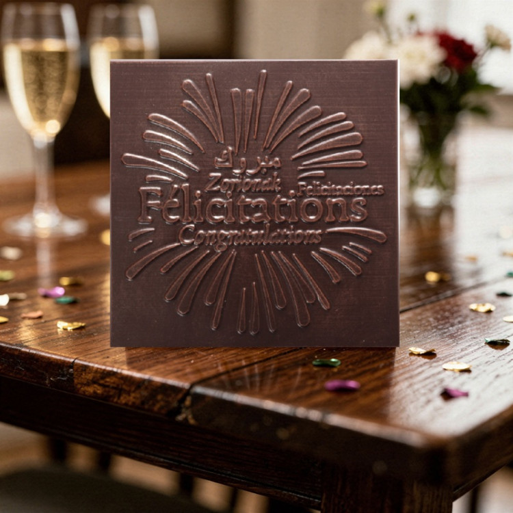 carré chocolat noir félicitations livraison cadeau chocolat pour féliciter ou dire merci chocolat artisanal pays basque