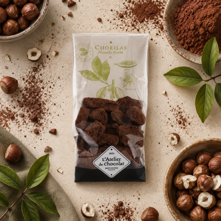 Chokilas Gianduja Noisettes Chocolat Noir