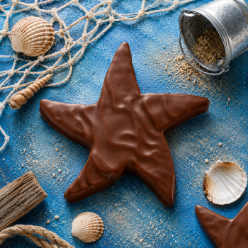 Étoile de mer gianduja chocolat au lait
livraison cadeau chocolat artisanal 24h