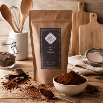 Poudre de cacao chocolat à pâtisser chocolat pour cuisiner atelier du chocolat