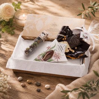Bouquet de Chocolat Je t’aime et ses galets des gaves