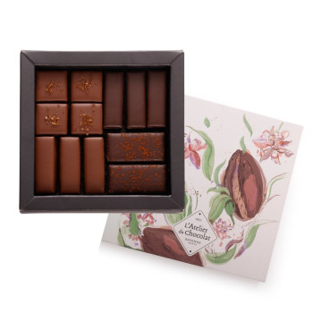 Coffret Ttiki - Assortiment de 12 chocolats - Boîte à personnaliser - Sortie des Classes