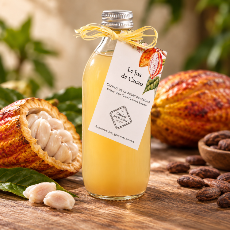 Découvrez le jus de cacao, une boisson originale aux notes fraîches et fruitées.