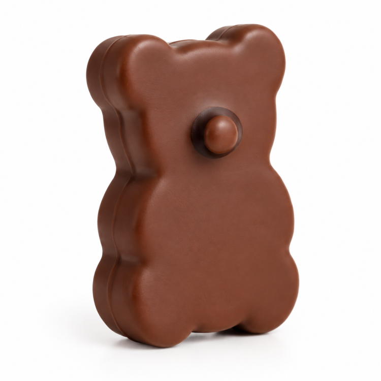 Ourson chocolat et guimauve vanille, une petite attention gourmande idéale à offrir ou à partager.