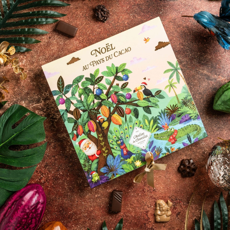 Calendrier de l’Avent gourmand chocolat famille cadeau Noël livraison 24h