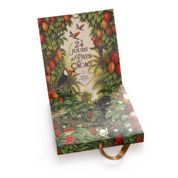 Calendrier de l’Avent chocolat artisanal duo à partager livraison 24h cadeau de Noël