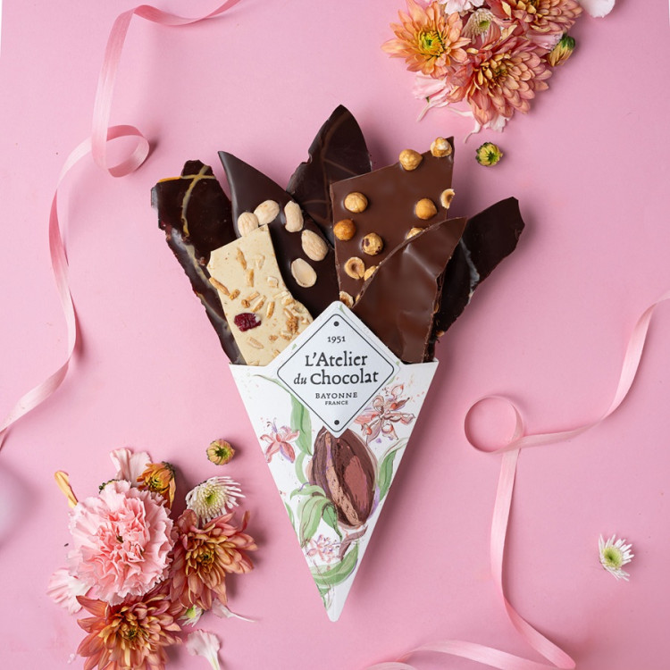 Chocolats Octobre Rose poire vanille et fleurs à croquer