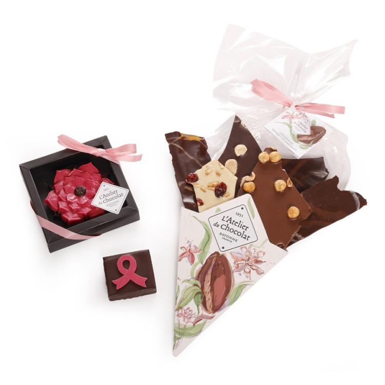 Composition Solidaire Octobre Rose chocolats solidaires